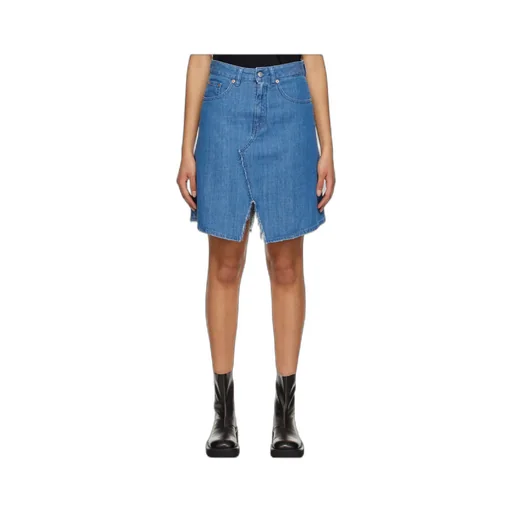 High-Waisted Denim Skirt