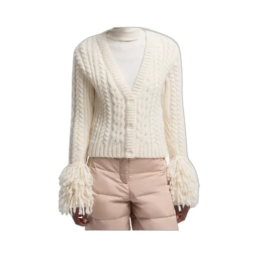 Logo Patch V-Neck Cardigan