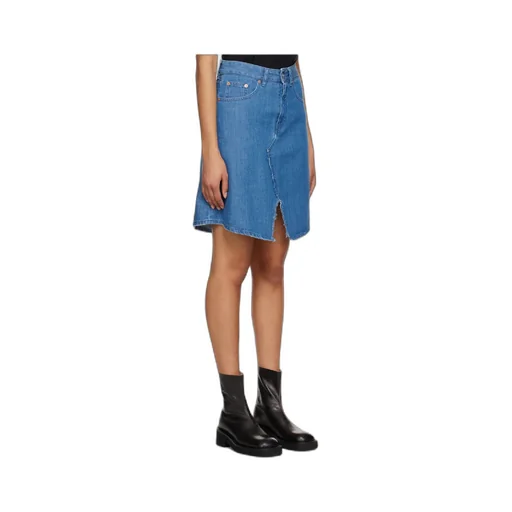 High-Waisted Denim Skirt