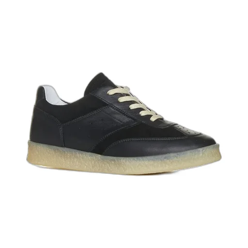 Panelled Lace-Up Sneakers