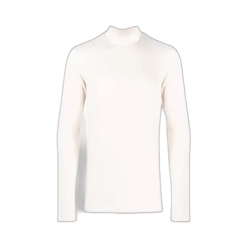 Embroidery High-Neck T-Shirt