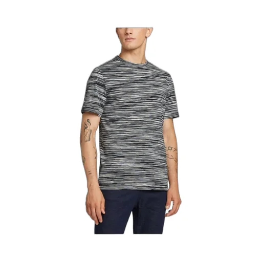 Striped Knitted Crewneck T-Shirt