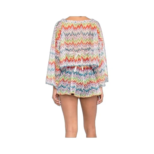 Zigzag-Print Cropped Top