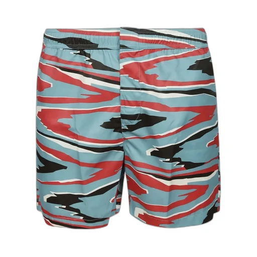 Camouflage Printed Elasticated Waistband Swim Shorts