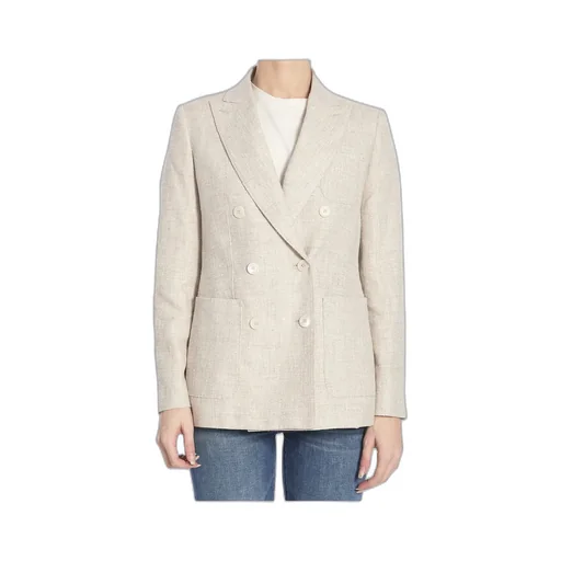 Double-Breasted Long-Sleeved Jacket
