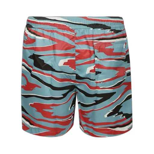 Camouflage Printed Elasticated Waistband Swim Shorts
