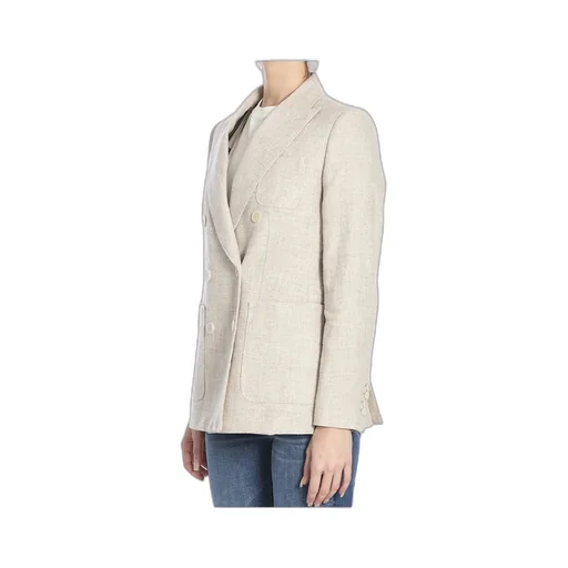 Double-Breasted Long-Sleeved Jacket