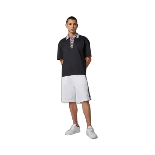 Zig Zag Detail Bermuda Shorts