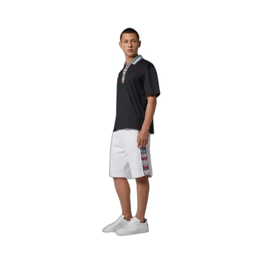 Zig Zag Detail Bermuda Shorts