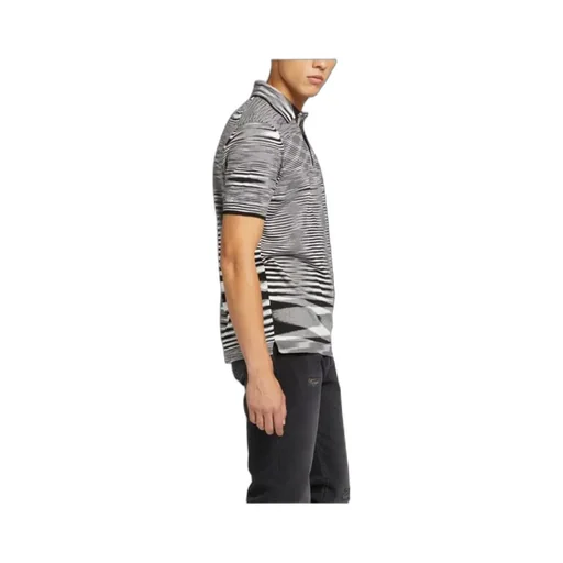 Striped Short-Sleeved Polo Shirt