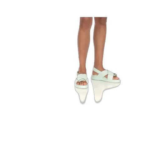 Logo Embossed Buckled Sandals