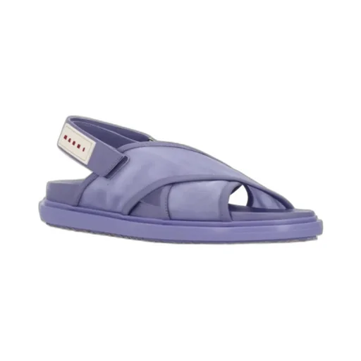 Logo Patch Crossover Sandals