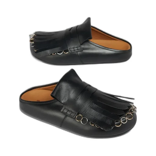 Fringed Round Toe Sandals