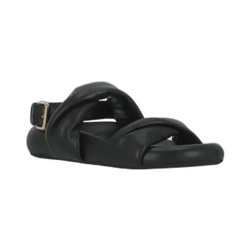 Bubble Twisted Open-Toe Sandals