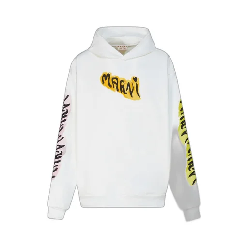 Graffiti Printed Long Sleeved Hoodie