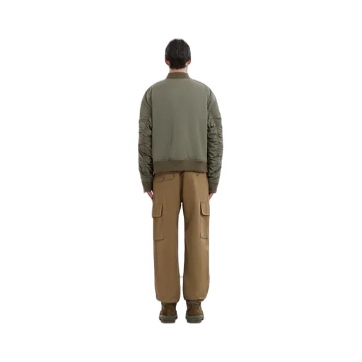 Contrast Back Twill Bomber Jacket