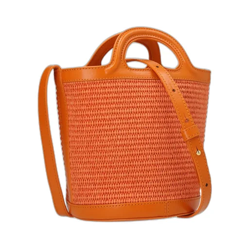 Logo Embroidered Bucket Bag