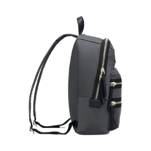 The Biker Logo-Patch Zipped Large Backpack