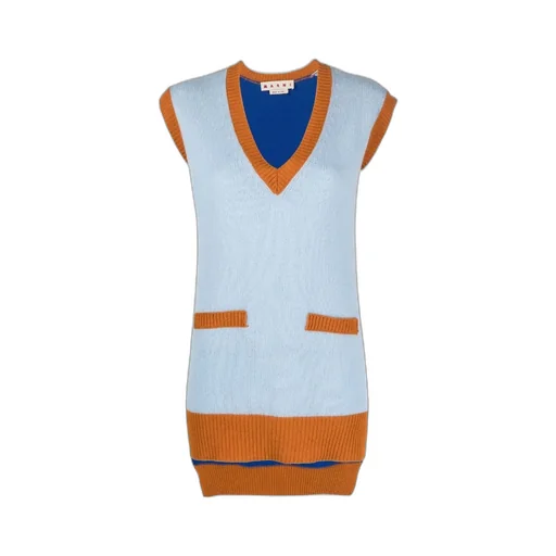 Reversible V-Neck Cashmere Vest