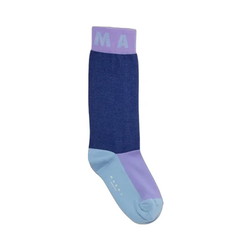 Colour-Block Knitted Socks