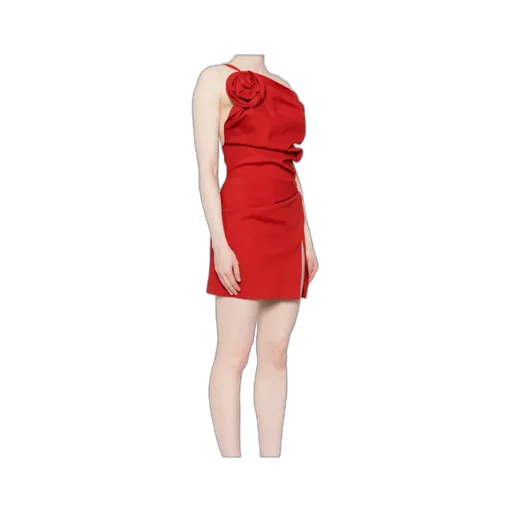 One-Shoulder Pleated Mini Dress