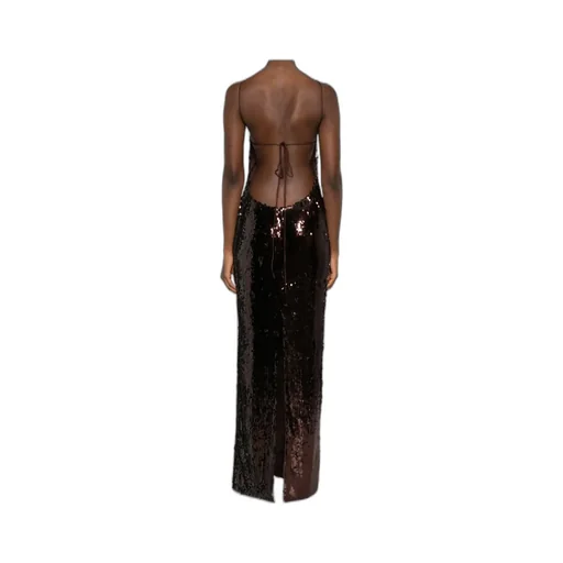 Halterneck Sequinned Dress