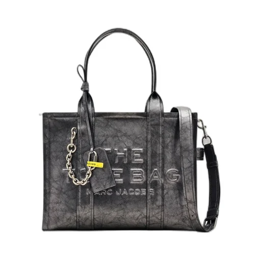 The Metallic Distressed Large Tote Bag