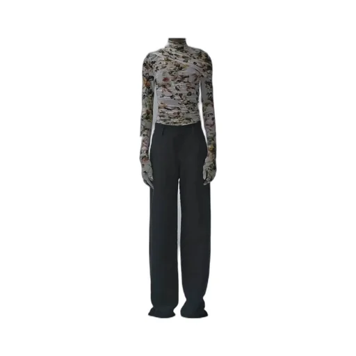 Floral Printed Ruched Top