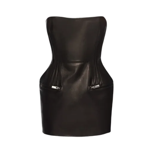 Off-Shoulder Corset-Style Mini Dress