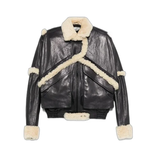 Long Sleeve Leather Jacket