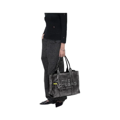 The Metallic Distressed Large Tote Bag