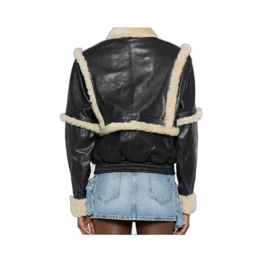 Long Sleeve Leather Jacket