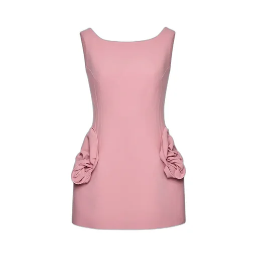 Rose-Detail Dress