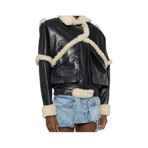 Long Sleeve Leather Jacket