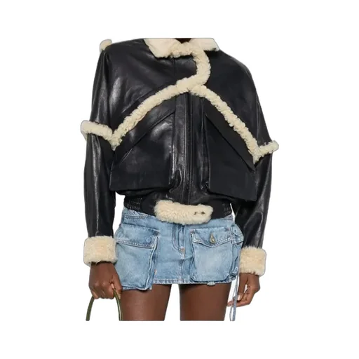 Long Sleeve Leather Jacket