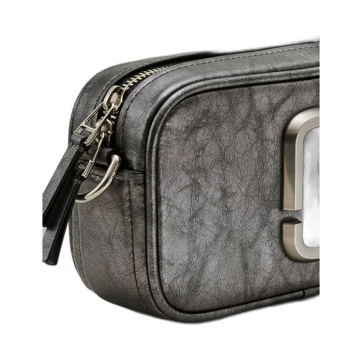 The Metallic Distressed Big Shot Crossbody Bag
