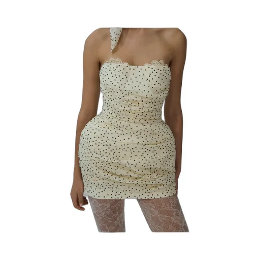 Strapless Ruched Mini Dress