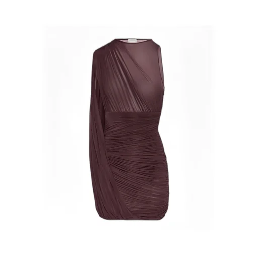 Draped One-Shoulder Dress