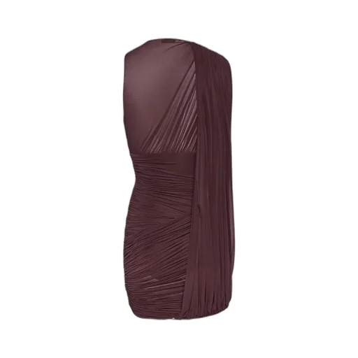 Draped One-Shoulder Dress
