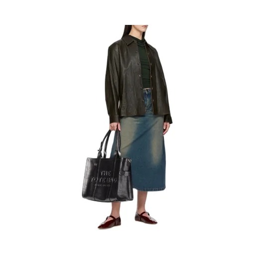 The Metallic Distressed Large Tote Bag