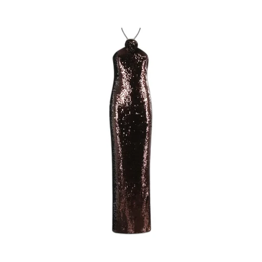 Halterneck Sequinned Dress