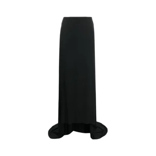 Floor-Length Asymmetric Draped Skirt
