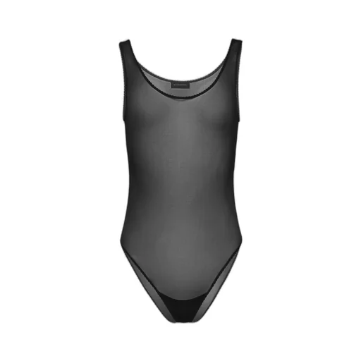 Mesh Scalloped Bodysuit