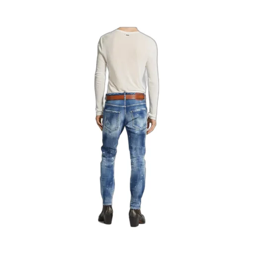Magliano X Dsquared2 Joint Series Ink-Splashed Design Jeans