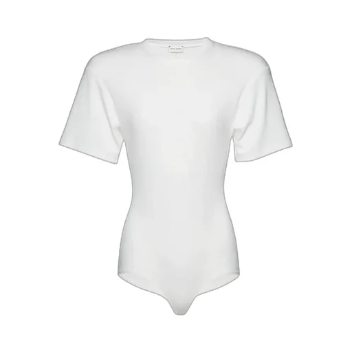 Ribbed Short Sleeve Bodysuit