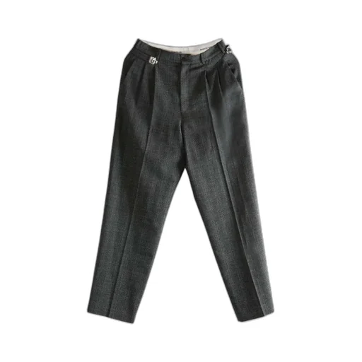 Double Pleat Casual Pants