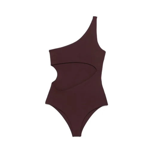 One Shoulder Cut-Out Detailed Swimsuit