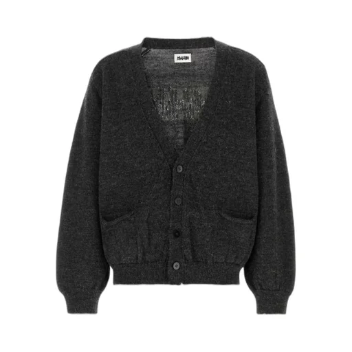 Logo-Embellishment Wool Cardigan