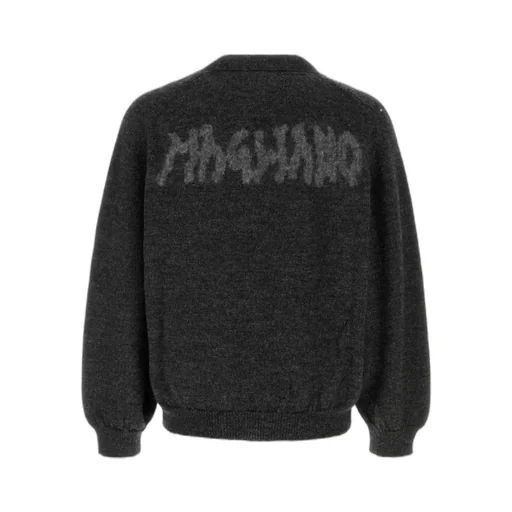 Logo-Embellishment Wool Cardigan