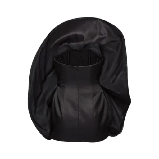 Strapless Sculptural Mini Dress